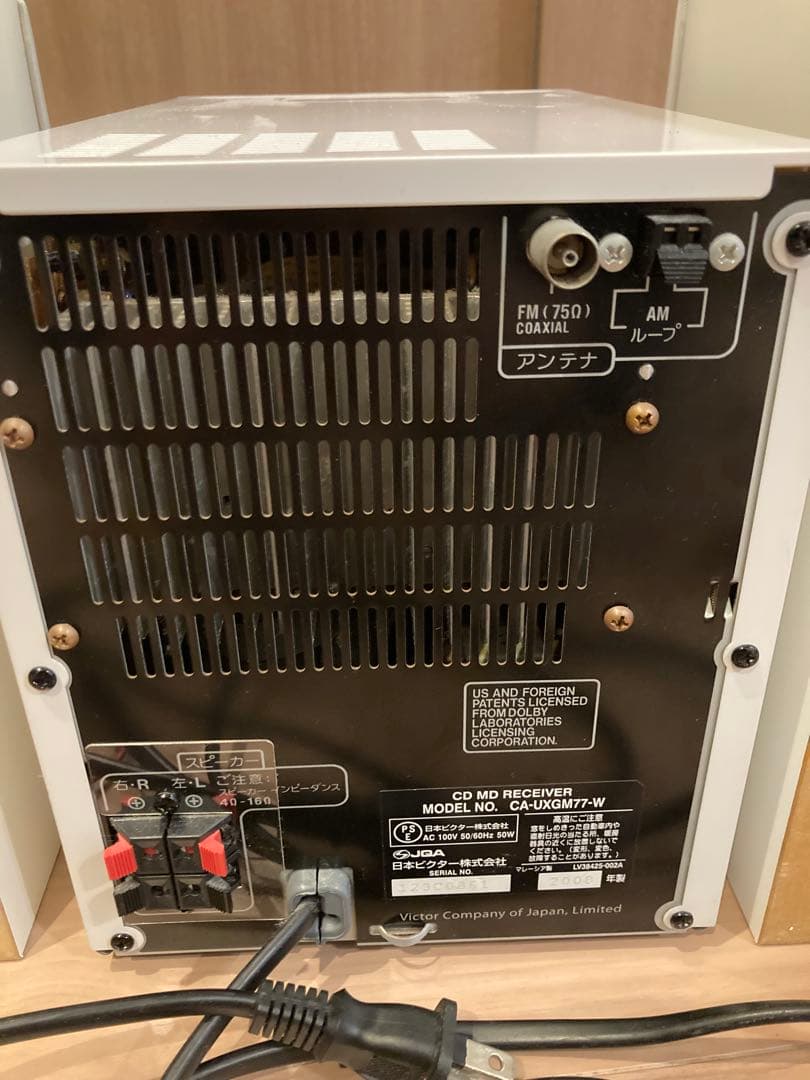 Victor CD・MD コンパクトコンポ UXGM77-W 動作確認済み
