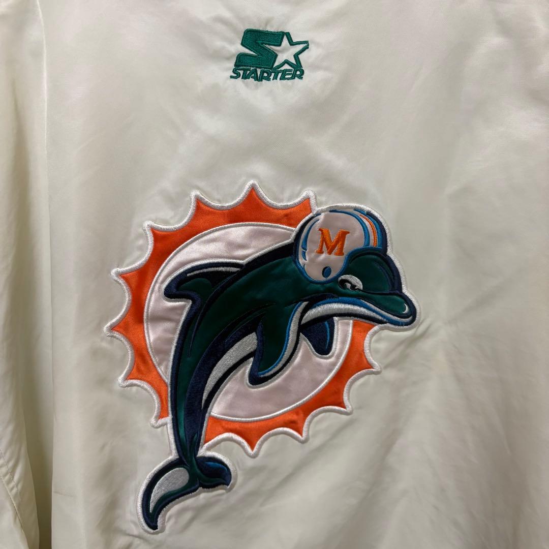 古着Miami Dolphins Starter 中綿ジャケット ホワイト