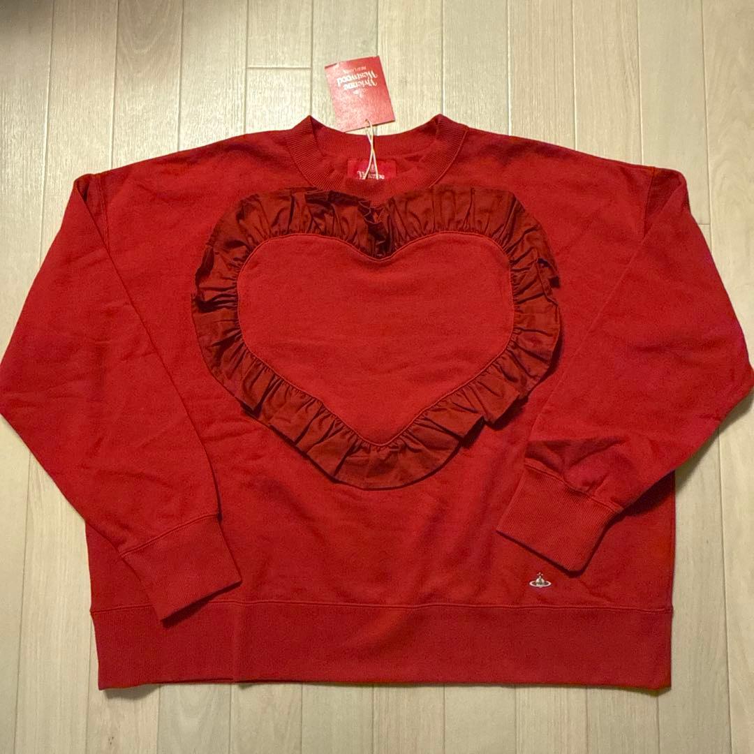 Vivienne Westwood プルオーバー スウェット 赤 レッド ハート