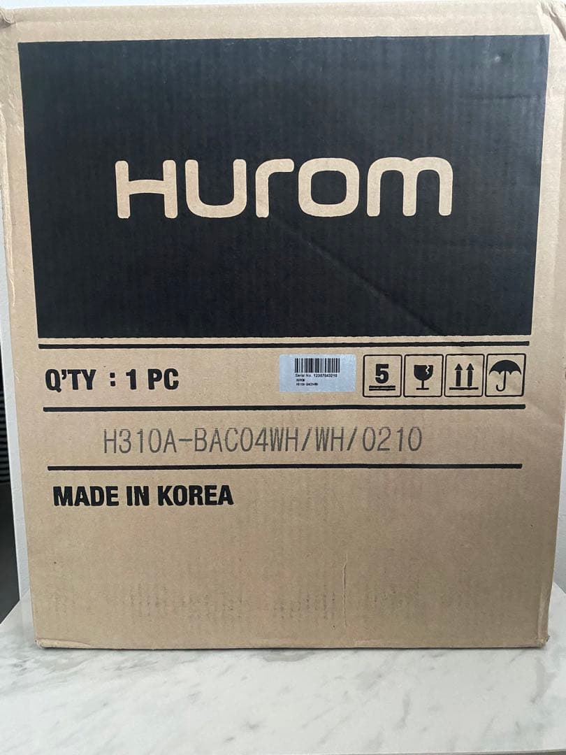 【新品・未開封】ヒューロム　スロージューサー　H310A ホワイト