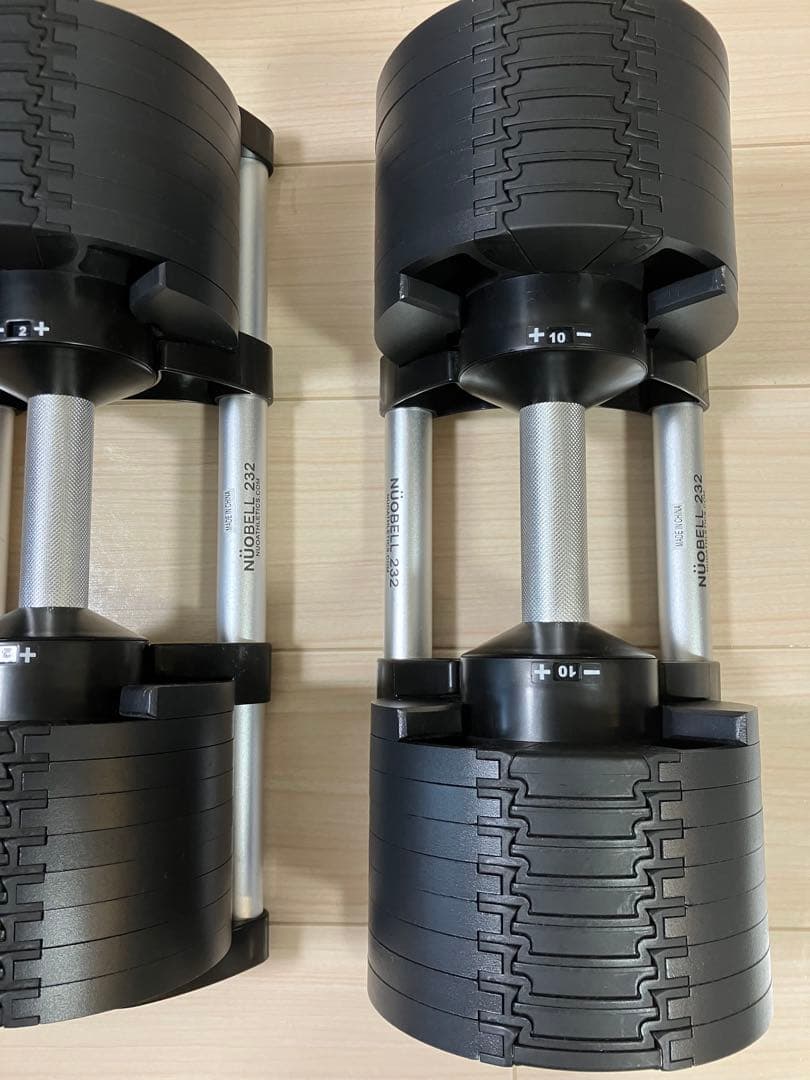 ① FLEXBELL 可変式ダンベル　2kg刻み 32kg NUOBELL