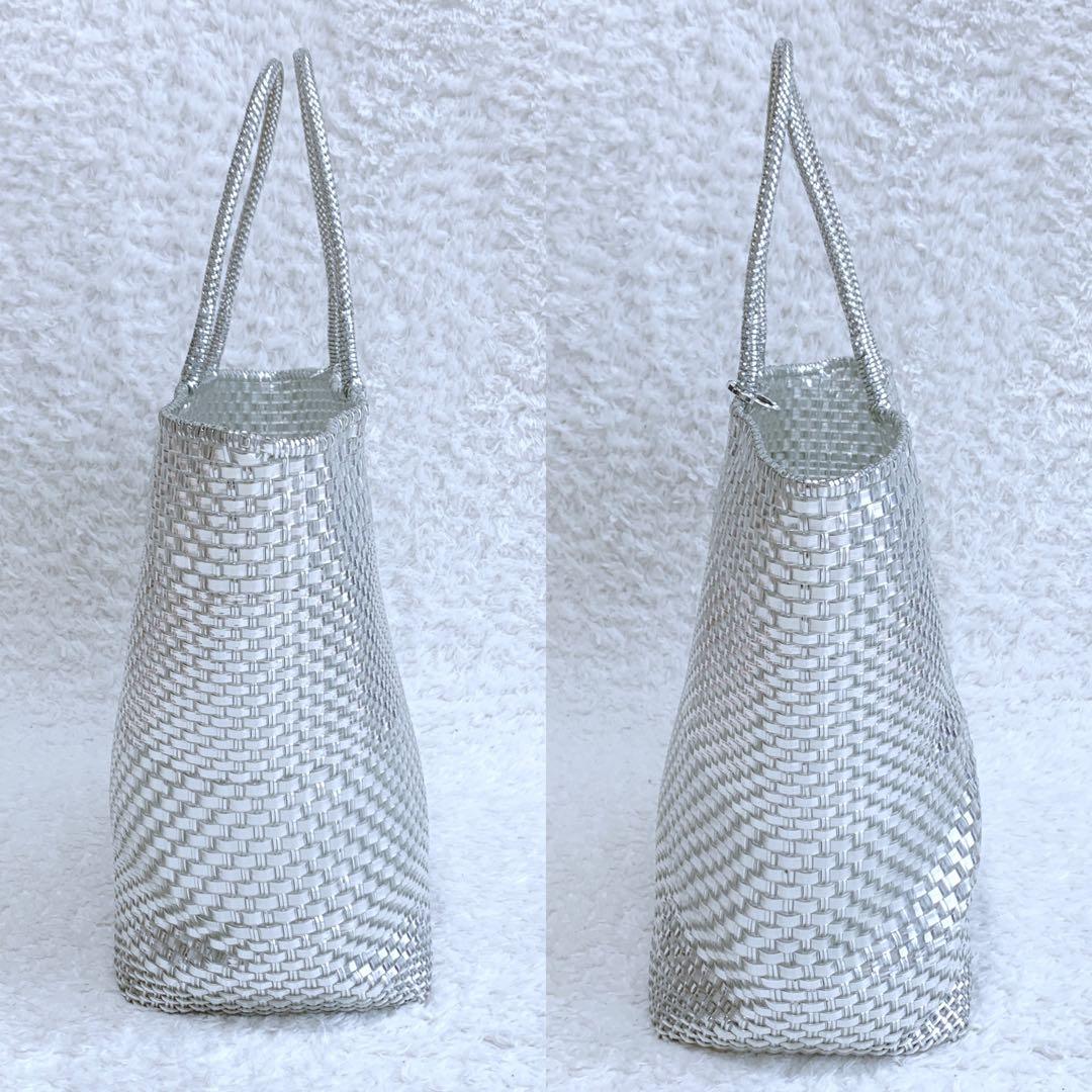 美品♪ ANTEPRIMA イントレッチオ インナーバッグ ポーチ付 シルバー