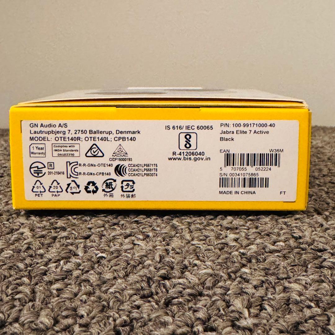 【新品未使用】Jabra Elite 7 Active ブラック