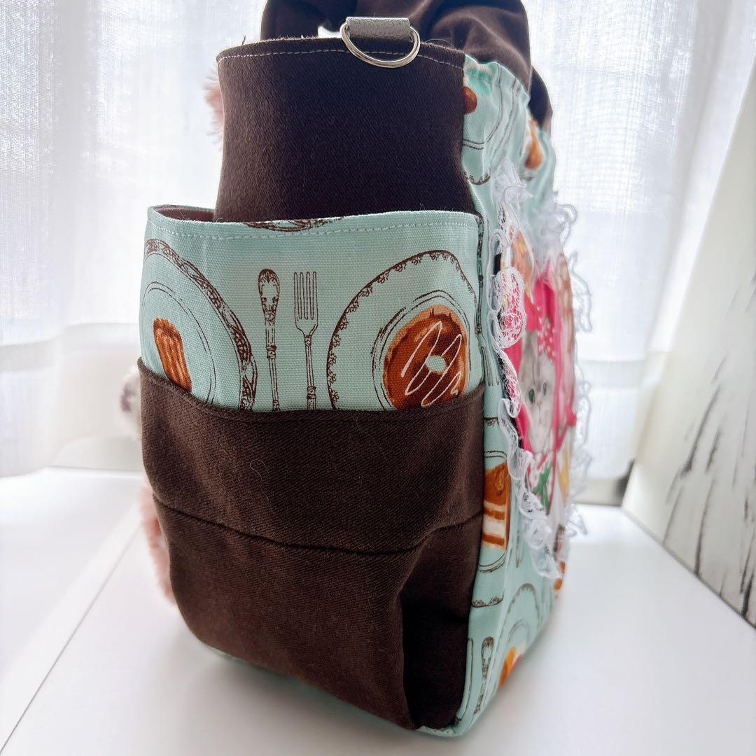 ま*ー様 コヤンイサムチョン　スイーツルミちゃん　バック　レオパードファー