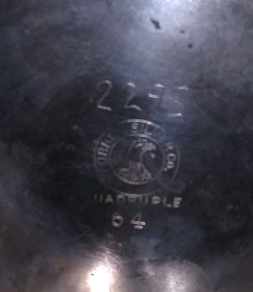 大型アンティークシルバー 銀食器 ボウル お椀ロココ シャビーシック 刻印 大皿