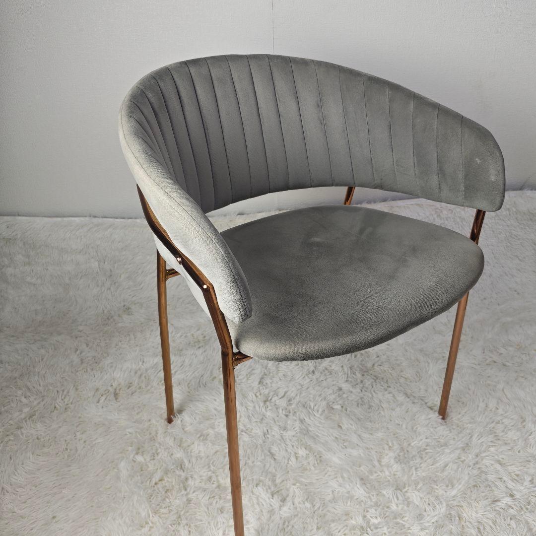 【美品】furnterior elena ベルベットチェア