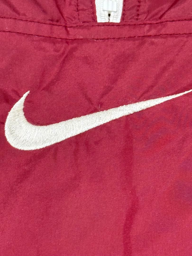 90s Nike 銀タグ ナイロン アノラック バーガンディ