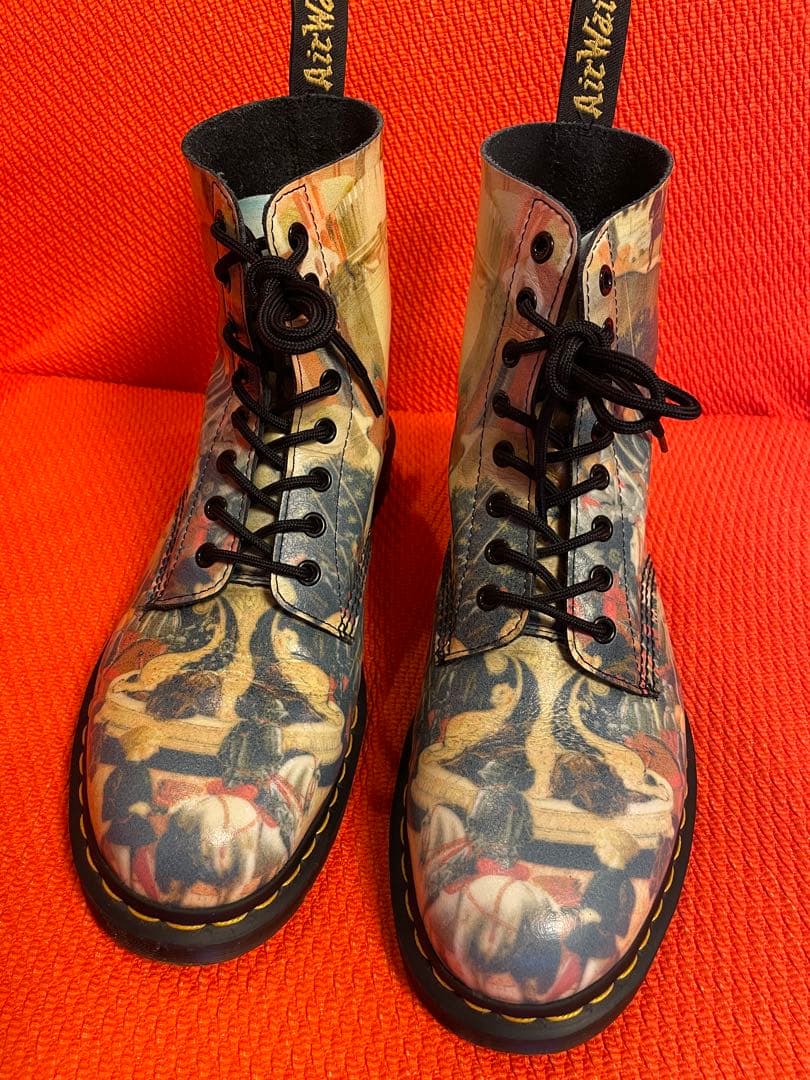 Dr. Martens アートプリント ハイカットブーツ