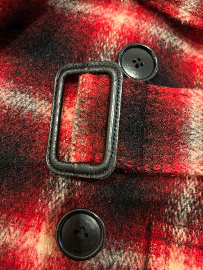 【未使用品】Ralph Lauren チェック ウール Pコート ダブル ベルト