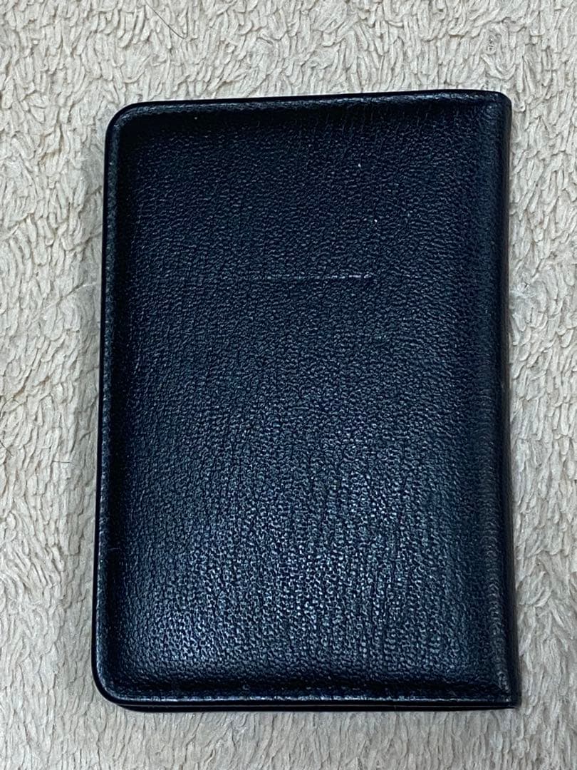 シャネル 黒 ミニ手帳カバー 名刺入れ アドレス帳