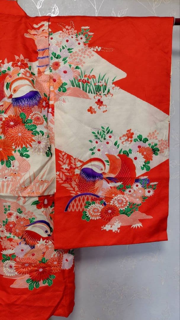 RK396アンティーク子供着物着丈75センチ裄丈40センチ