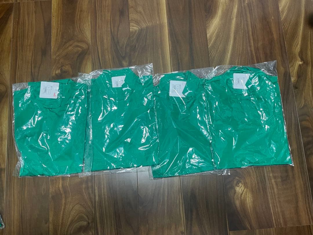 ① PUMA グリーン 長袖インナー XL 4枚セット