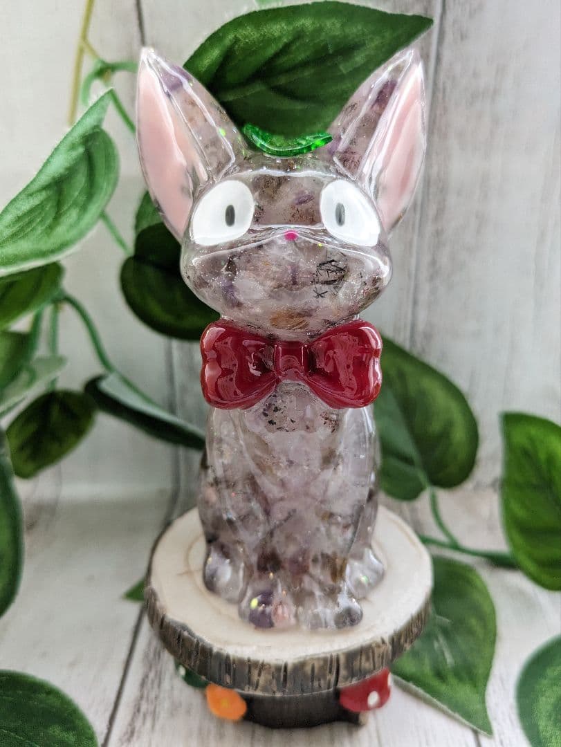 【まゆ】シトリン✕イエロークラック水晶のマーメイド形オルゴナイト☆他４点