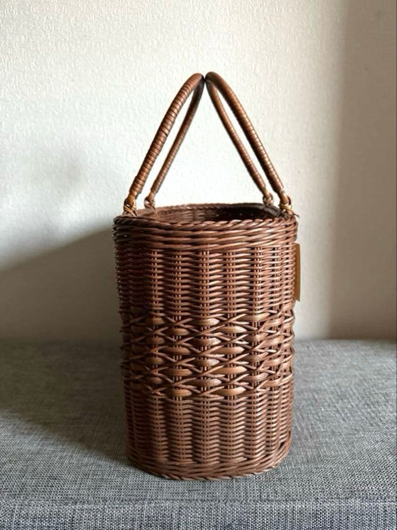 日本製 山形 籐工芸 かごバッグ 籠 バスケット