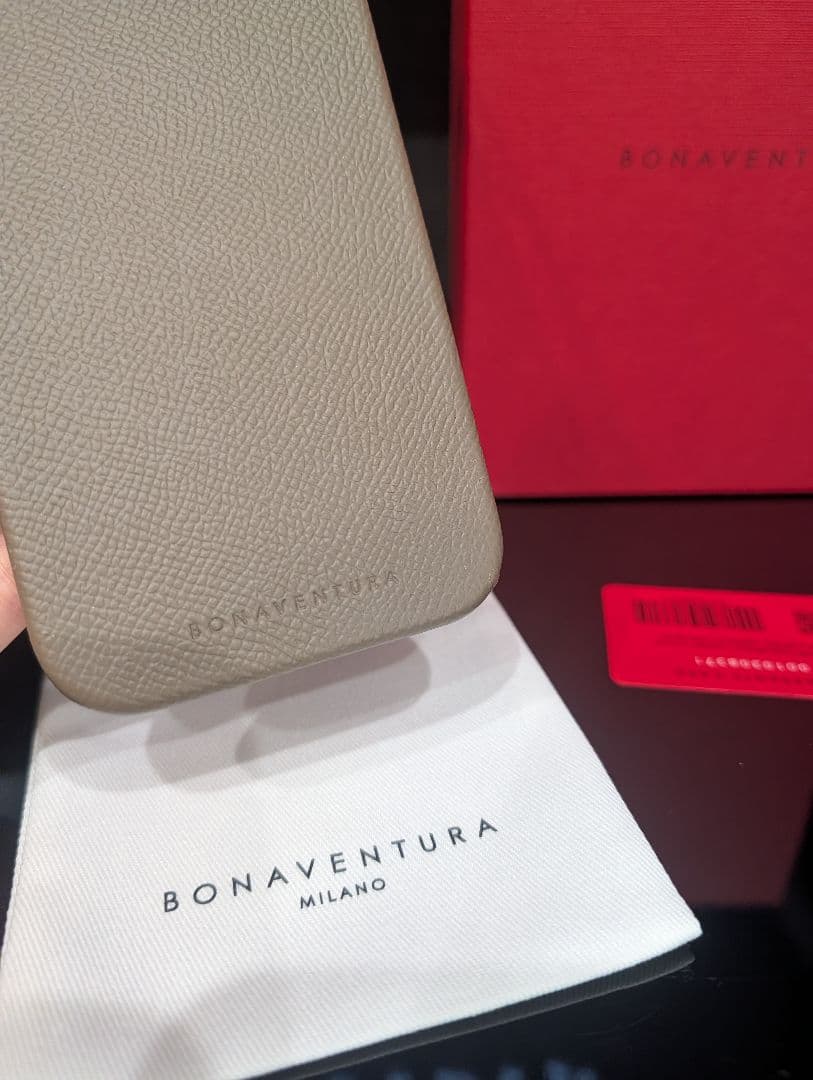 Bonaventura 最高級レザー人気色エトープ バックカバーケース