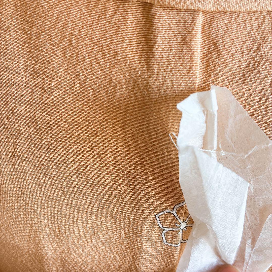 色無地　フルセット　着物　正絹　入学式　しつけ付き　パールトーン　共布　J5