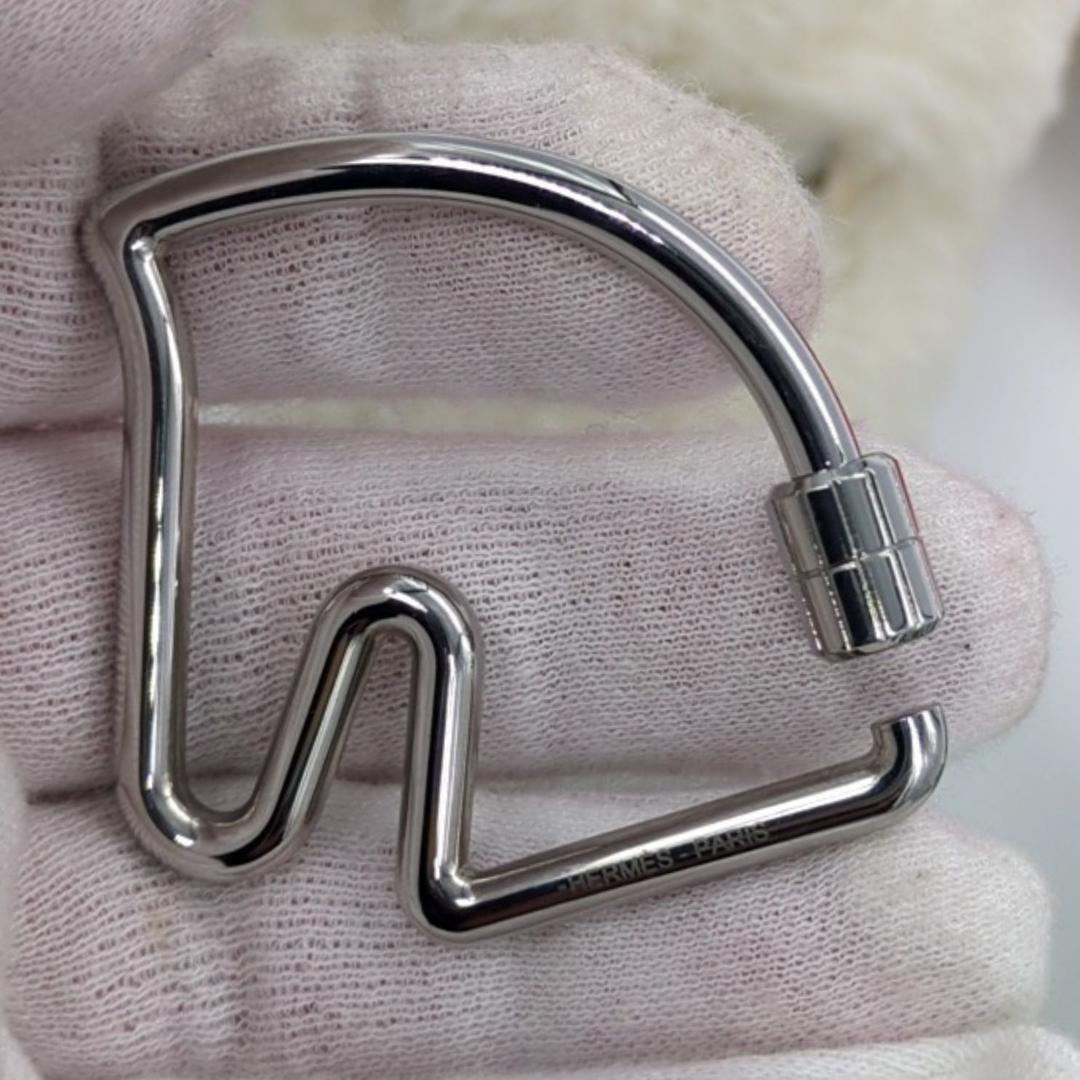 エルメス シュバル キーリング キーリング　チャーム シルバー メタル