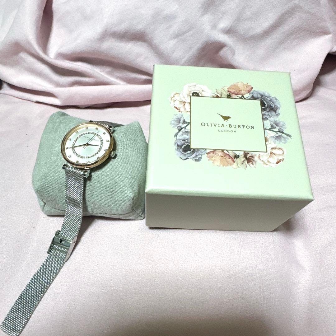 もこ　箱なし　オリビアバートン ベルグレイブ 32mm シルバー