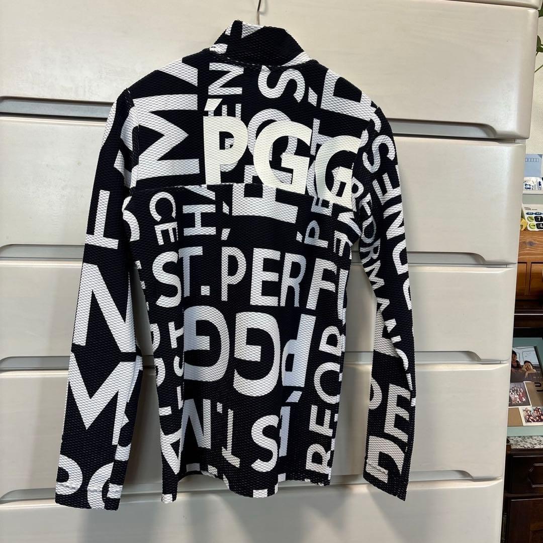 パーリーゲイツデルタロゴ総柄ハーフジッパー長袖シャツサイズ1