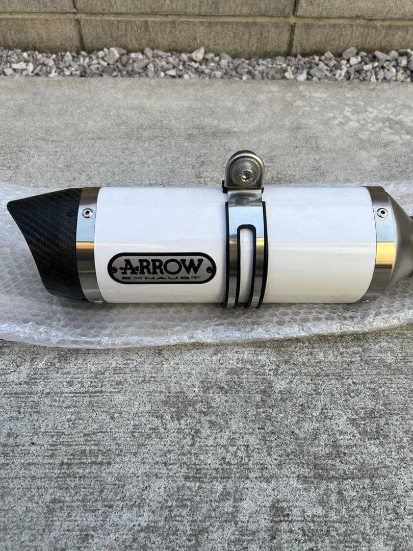 KTM スモールDUKE ARROWスリップオンサイレンサー ホワイト