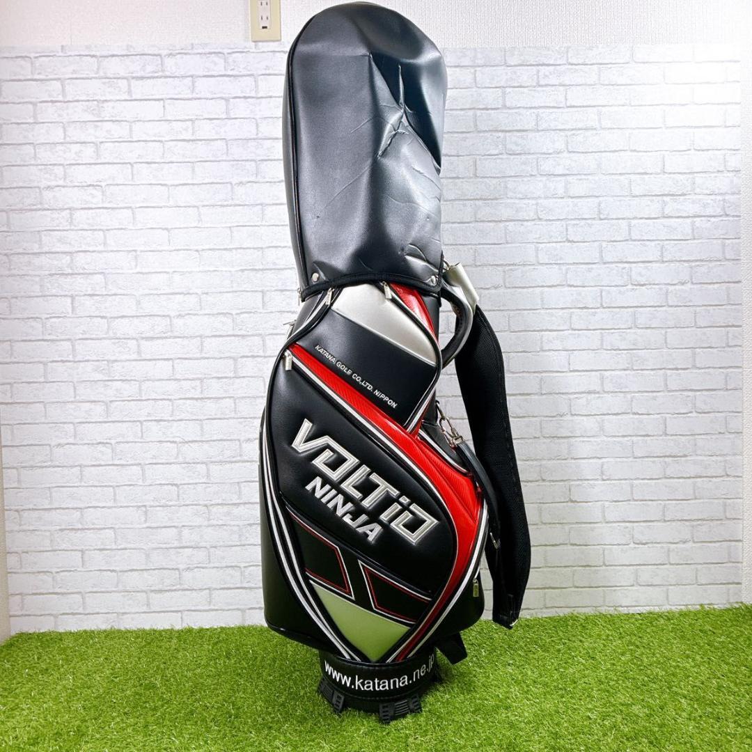 VOLTIO NINJA キャディバッグ ブラック×レッド×シルバー 未使用品