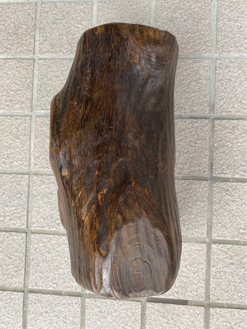 ヴィンテージ・天然木製.水盤.オブジェ! レア! 昭和レトロ! 未生流!