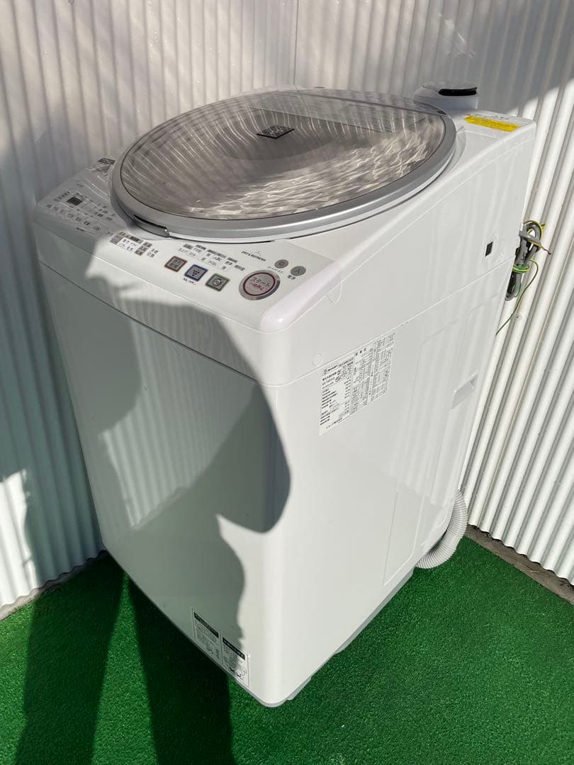 871 シャープ 穴なし槽 8kg洗濯乾燥機 プラズマクラスター搭載 黒カビ抑制