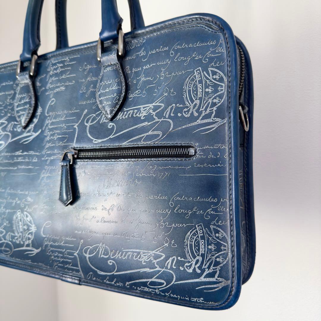 特注 定価65万 ベルルッティ アンジュールミニ スクリットレザーブリーフケース