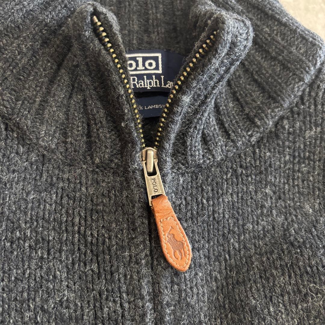 Polo by Ralph Lauren 90s ポロ ドライバーズニット 黒