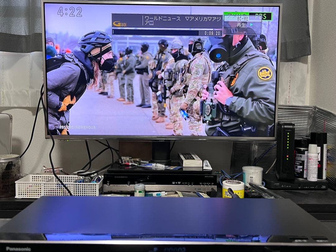 4K 3番組録画　パナソニック　ブルーレイレコーダー　DMR-BRZ1010