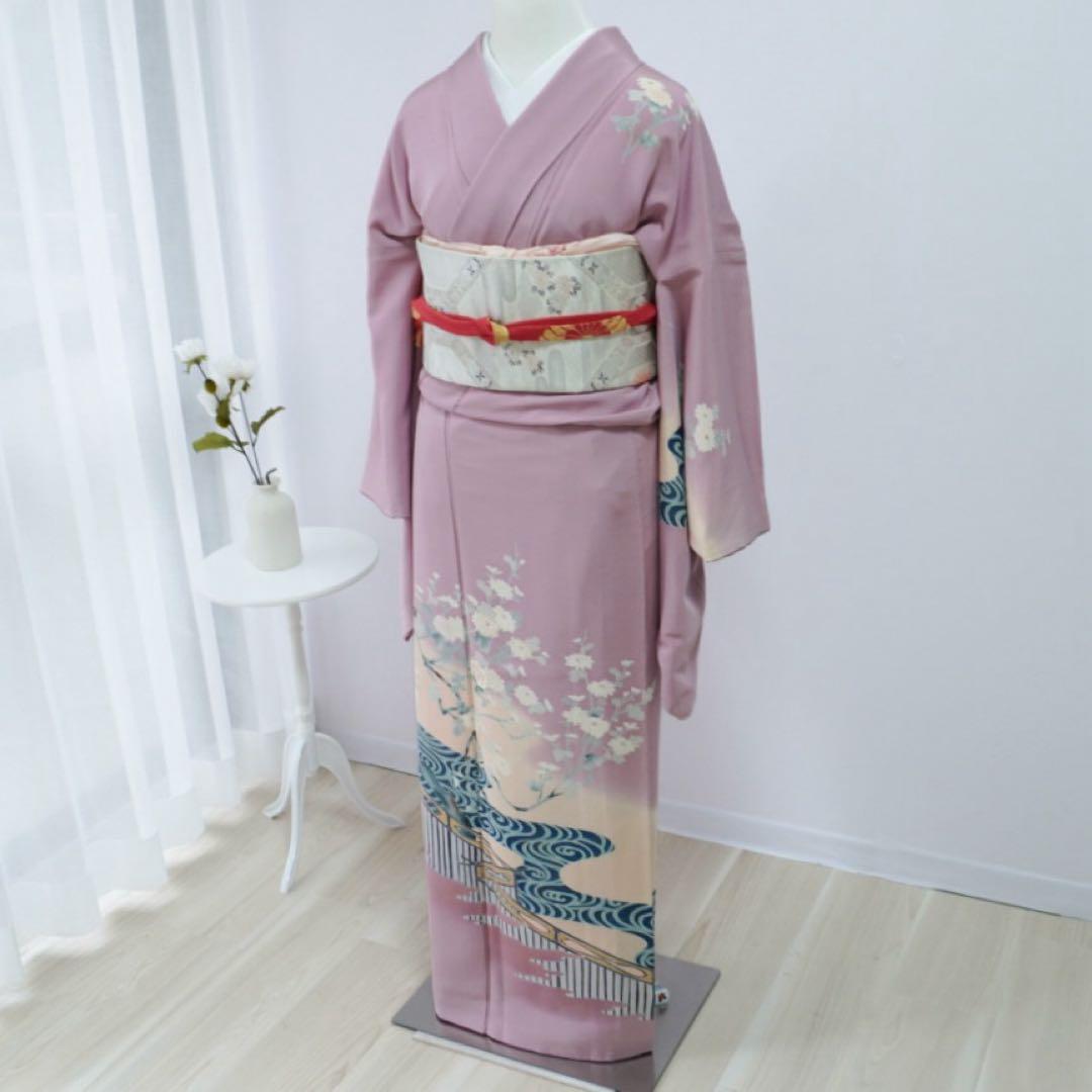 訪問着　4点フルセット 301c 正絹 七五三 お宮参り 入学式　卒園式　結婚式