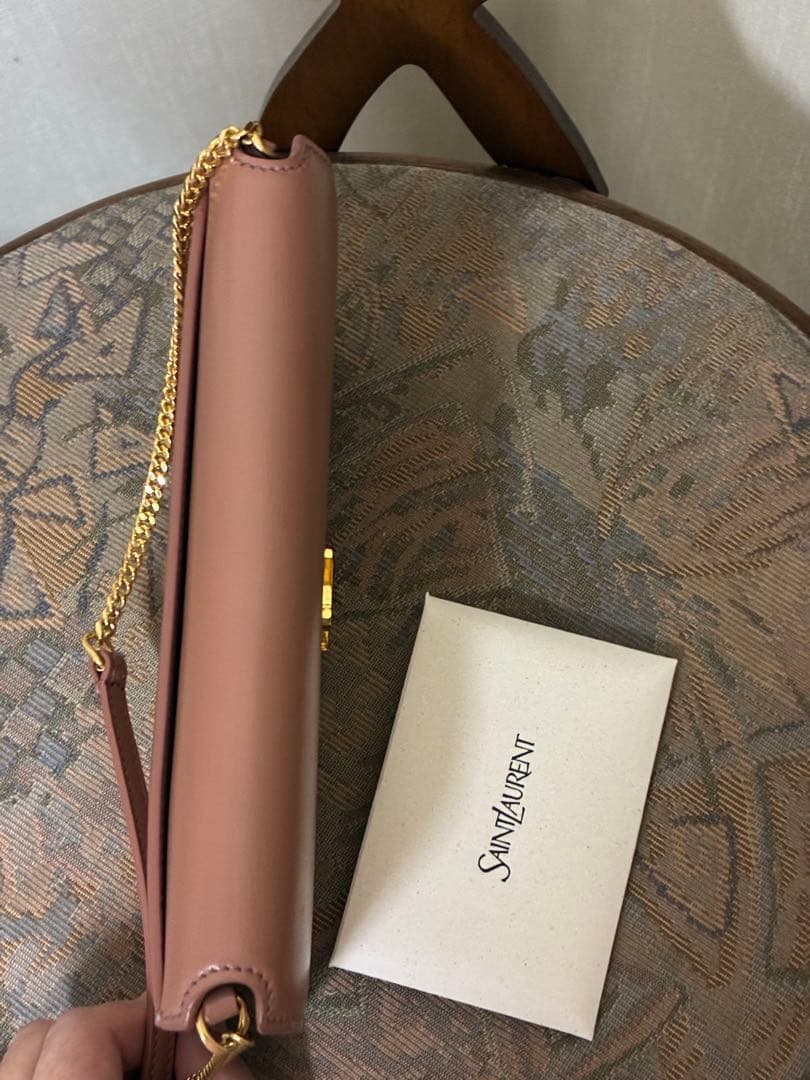 値下げ　YSL フォンケース カーフスキン