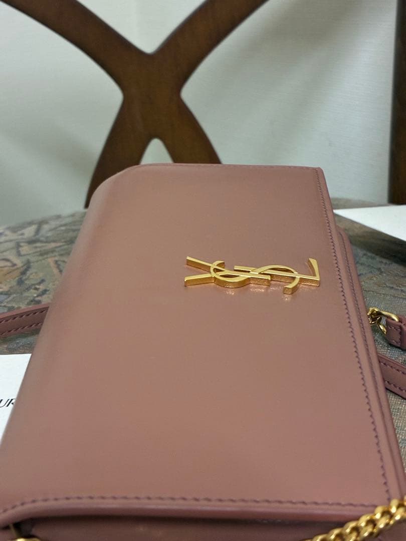 値下げ　YSL フォンケース カーフスキン