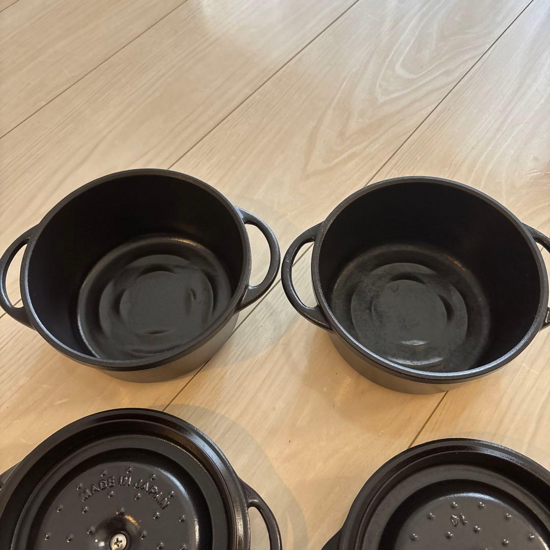 VERMICULAR オーブンポット1 マットブラック 14cm 2個セット