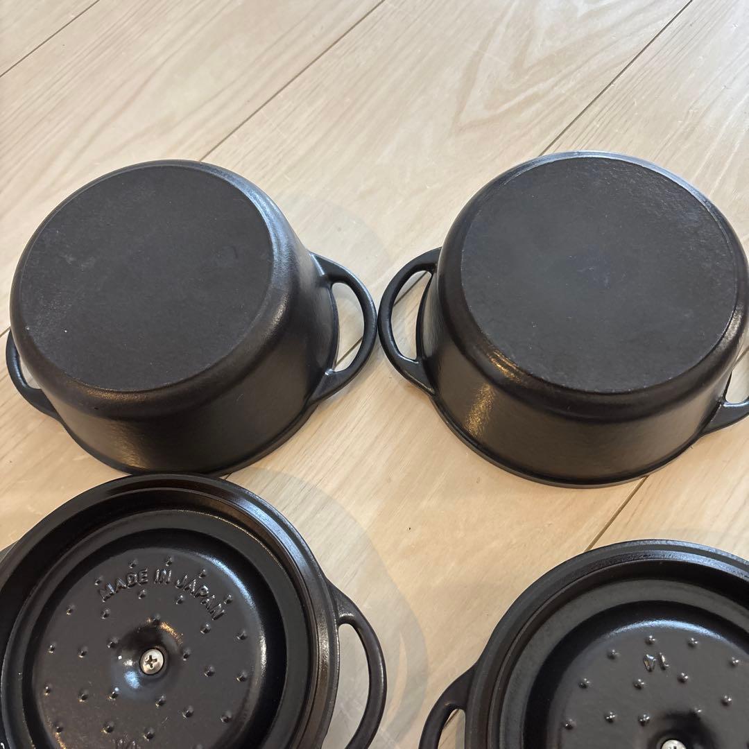 VERMICULAR オーブンポット1 マットブラック 14cm 2個セット