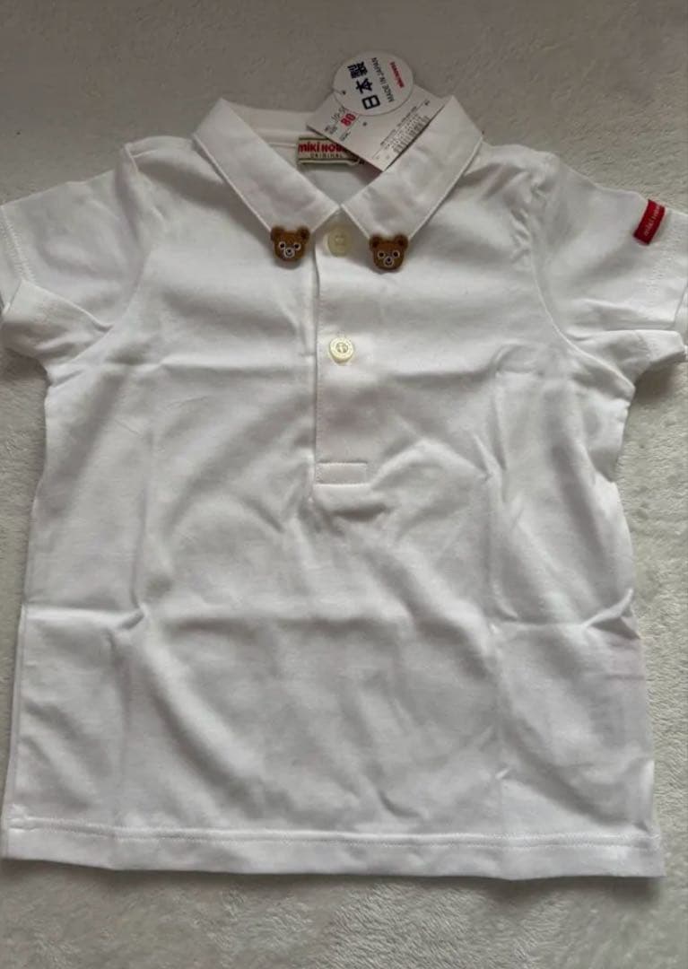 ミキハウス　ロンパース　シャツ　ダルマオール　80cm