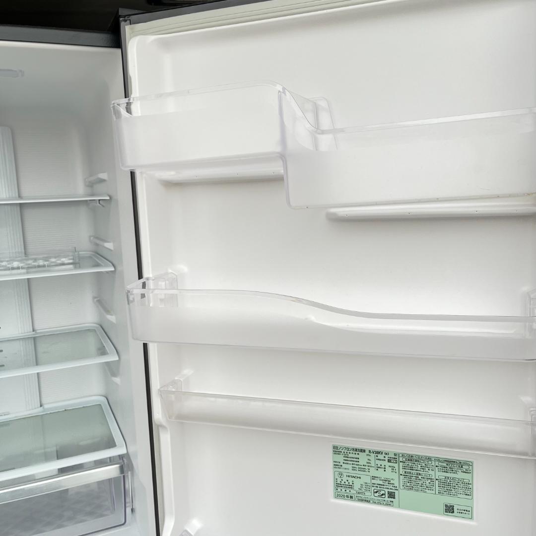 ノンフロン冷蔵庫HITACH R-V38KV(k) 2020年制