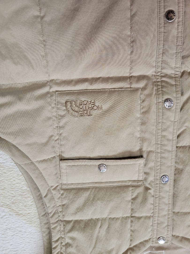The North Face ベージュ キルティングベスト