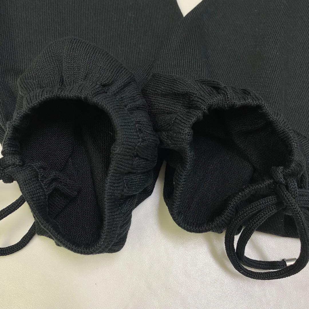 希少★LEONARD ニットワンピース 花柄 シルク ラインストーン L