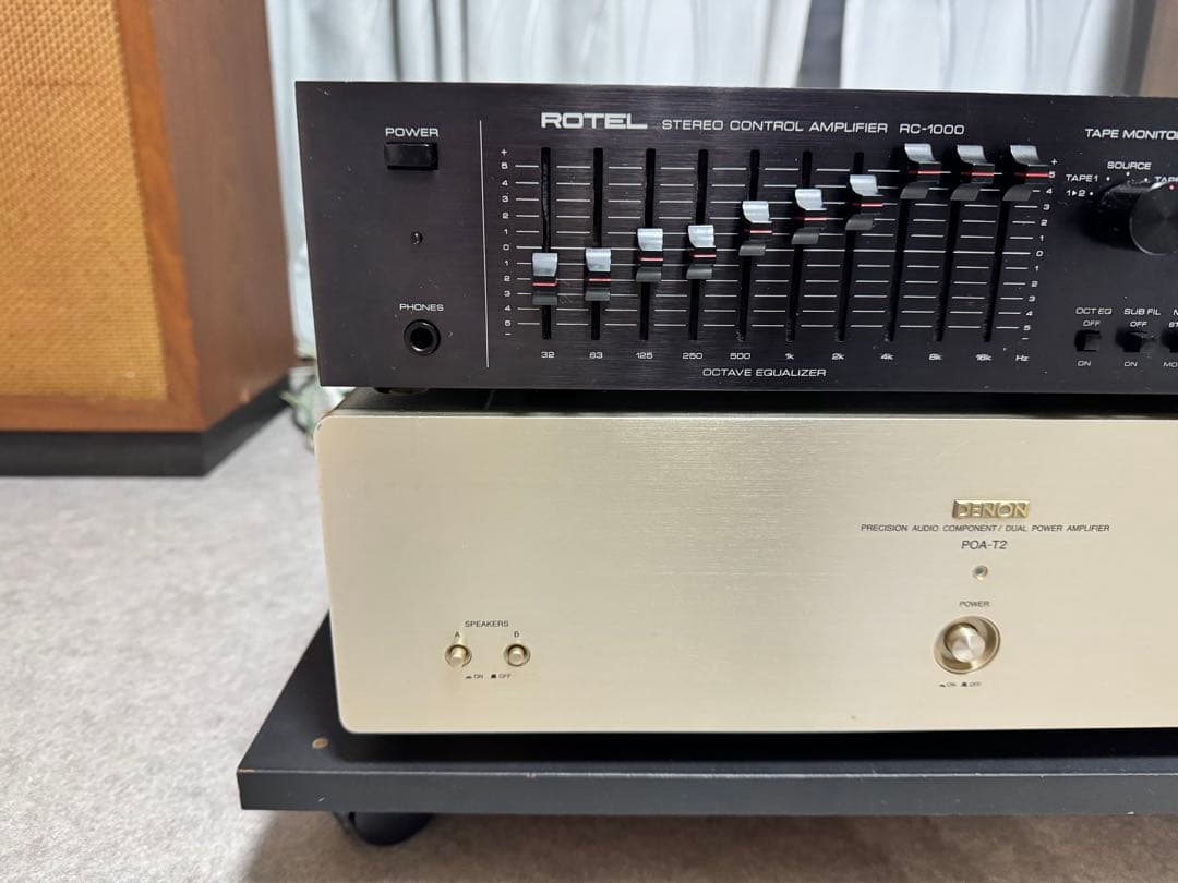 ROTEL RC-1000 & DENON POA-T2 セット動作確認済み