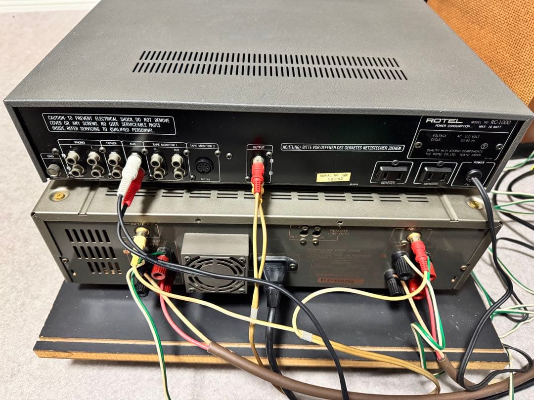 ROTEL RC-1000 & DENON POA-T2 セット動作確認済み