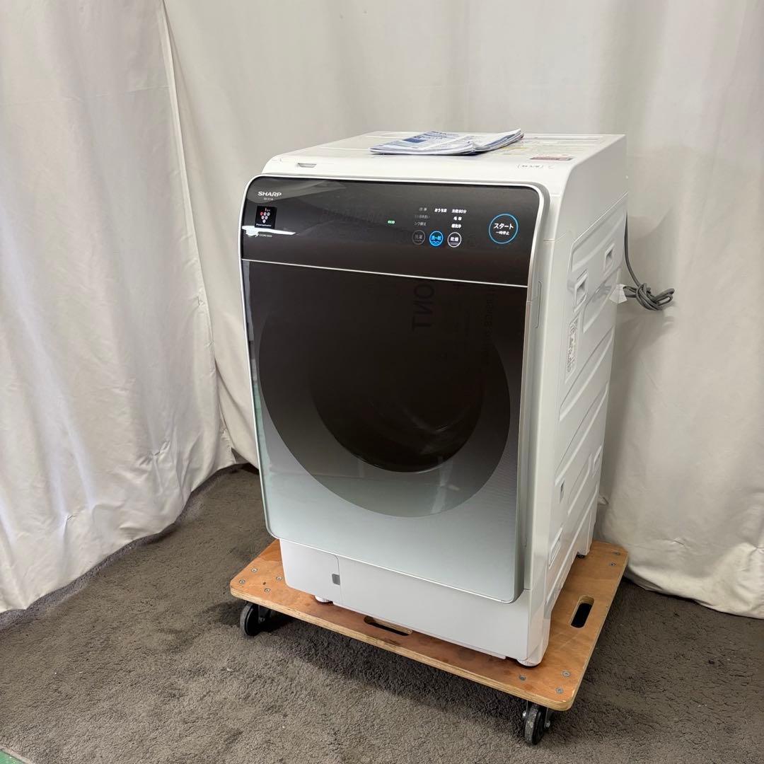 146⭕️ドラム式洗濯機　シャープ　乾燥　11キロ　右開き　設置無料　安い　23年