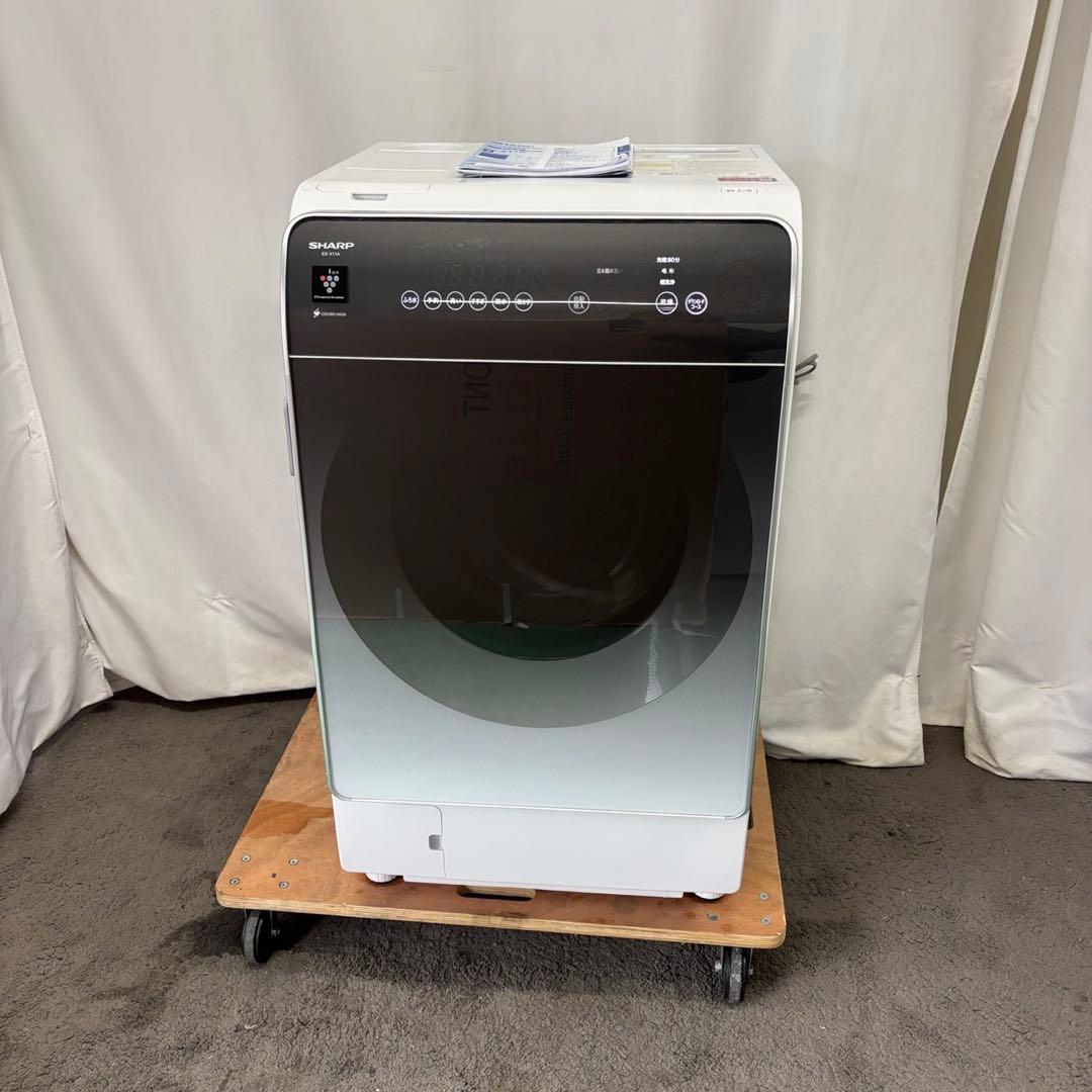 146⭕️ドラム式洗濯機　シャープ　乾燥　11キロ　右開き　設置無料　安い　23年