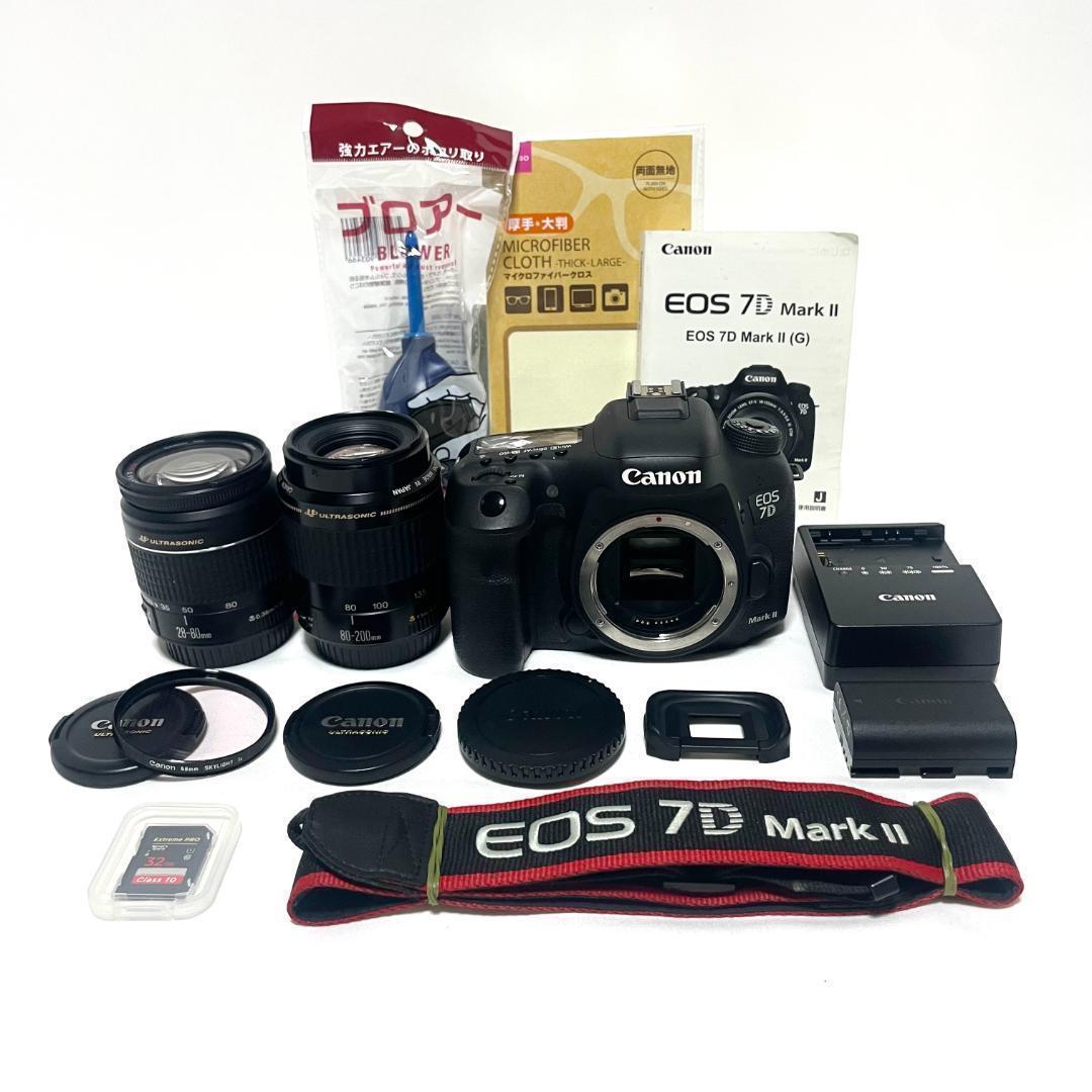 秒間10コマ連写❣️ Canon EOS 7D Mark II Wレンズセット