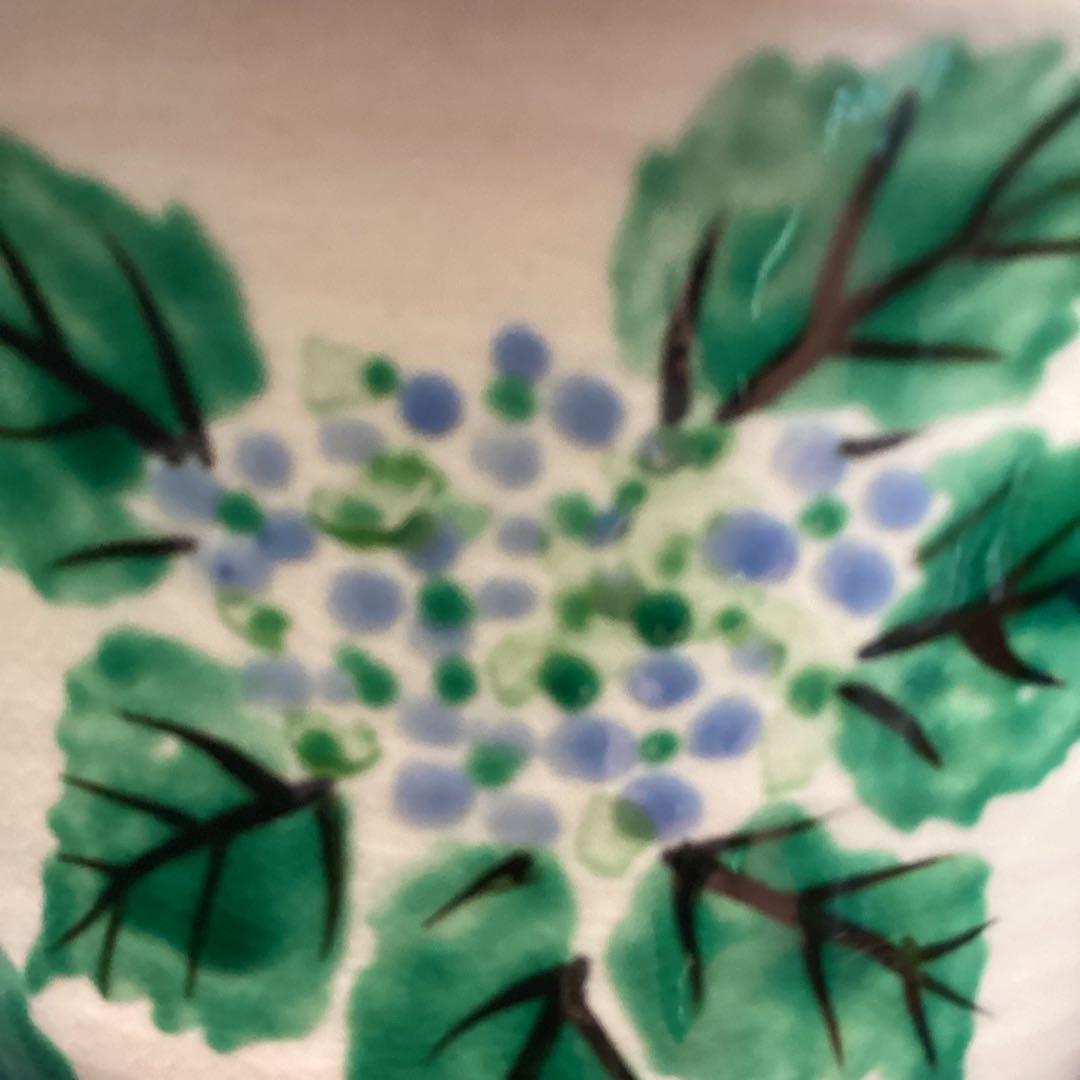 京焼乾山写紫陽花絵向付10客　　新品未使用