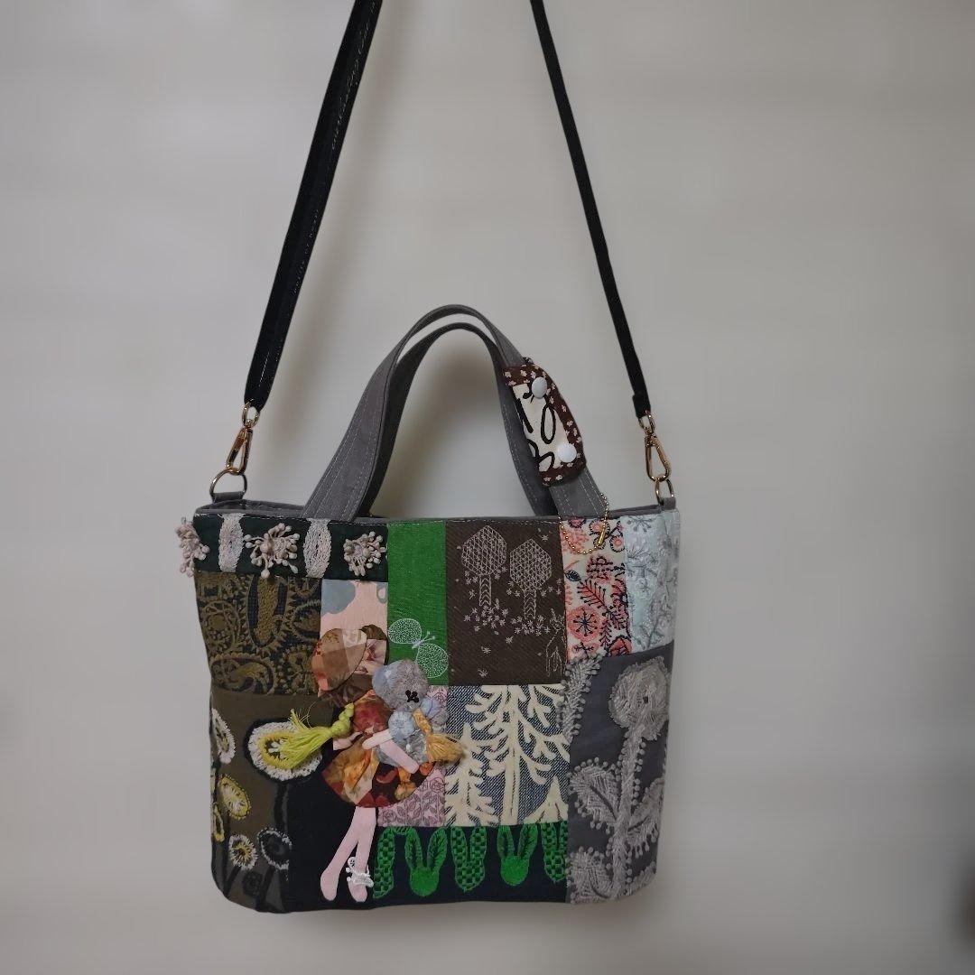 ハンドメイド　ミナペルホネン　スーちゃんバッグ