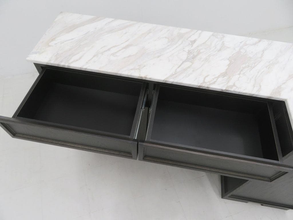 展示品　大理石　オーク材　受付カウンター　キッチンカウンター　キャビネット