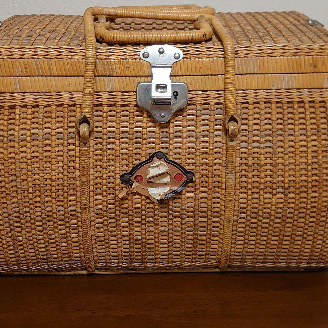 竹製バスケット(昭和初期)