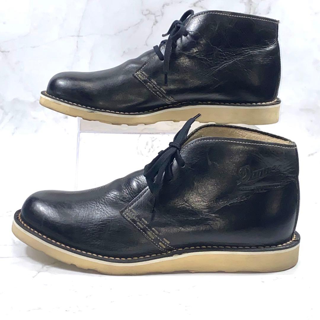 【美品】ダナー ローズバーグクリスティー レザー チャッカブーツ 黒 US9