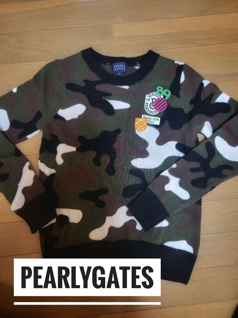 【美品】PEARLYGATES カモフラニット　size０